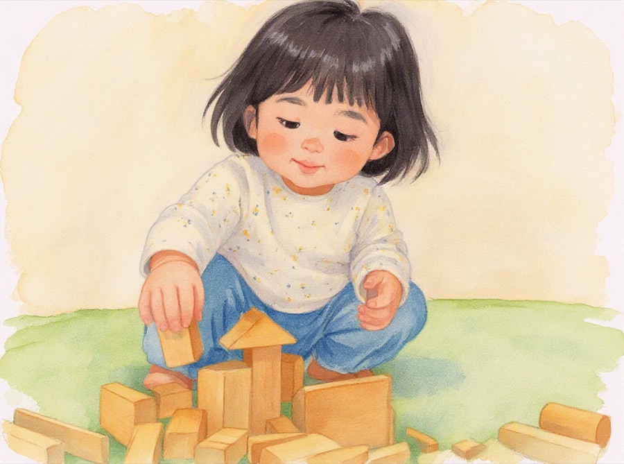 水彩スタイルの絵本イラスト例1