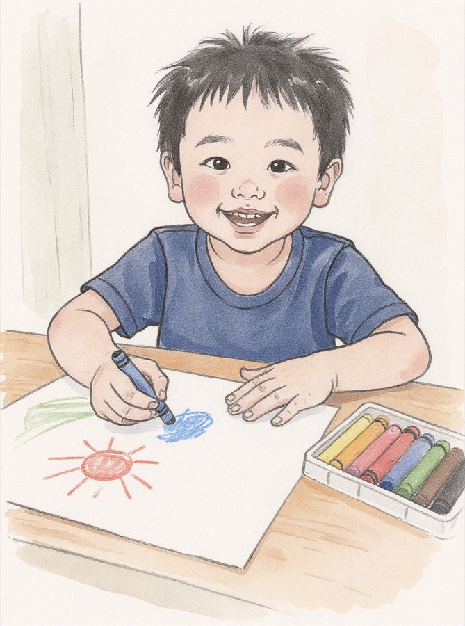 すみえスタイルの絵本イラスト例